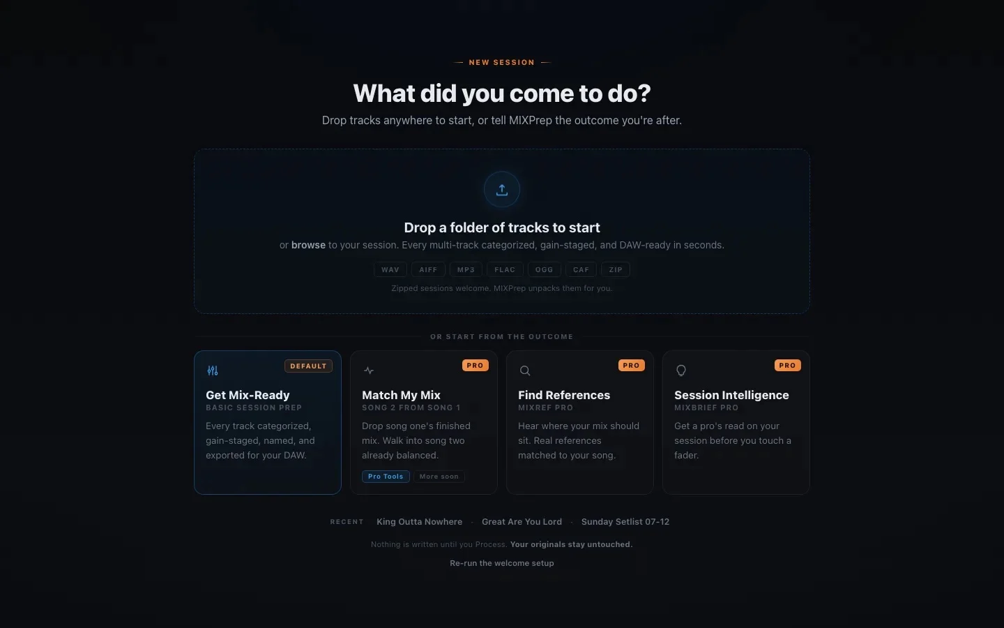 MIXPrep: what did you come to do