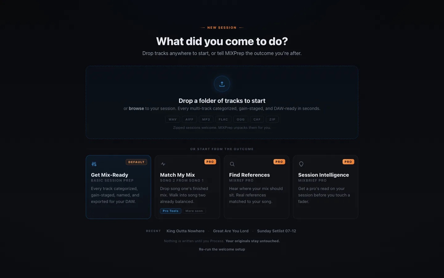 MIXPrep: what did you come to do
